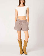 Chocolate Gingham Shorts
