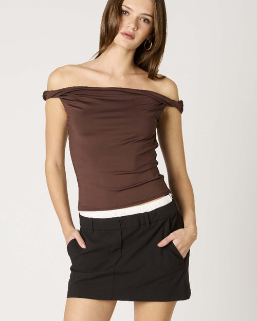 Chocolate Twist Strap Top
