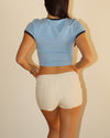 Ivory Lace Micro Shorts