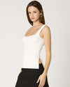 White Pleated Top