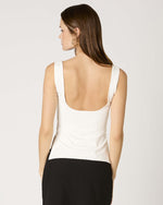 White Pleated Top