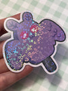 Mothman Cryptid Holographic Ice Cream Sticker