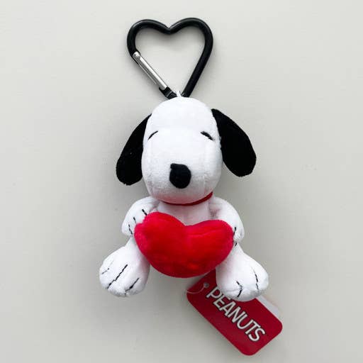 Snoopy Heart Key Ring Charm