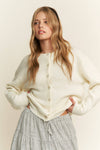 Cozy Ivory  Knit Cardigan