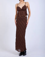 Chocolate Midi Skirt
