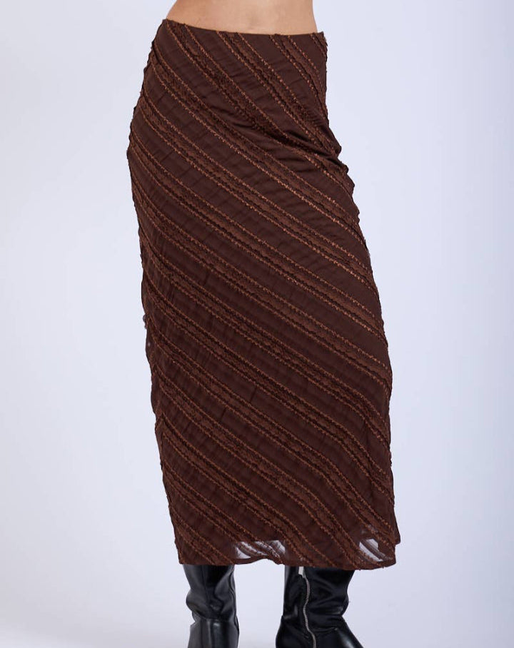 Chocolate Midi Skirt