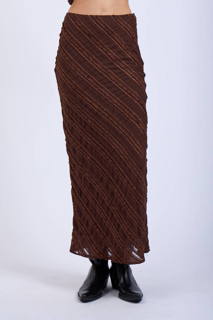 Chocolate Midi Skirt