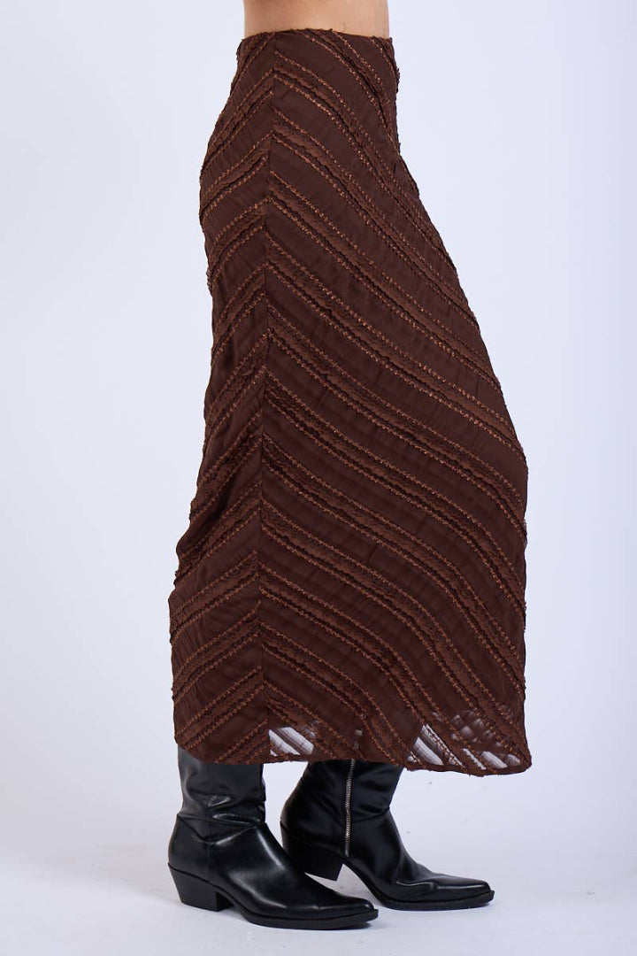Chocolate Midi Skirt