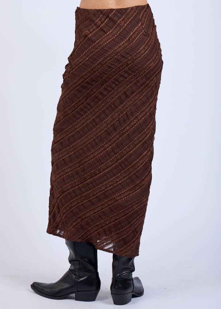 Chocolate Midi Skirt