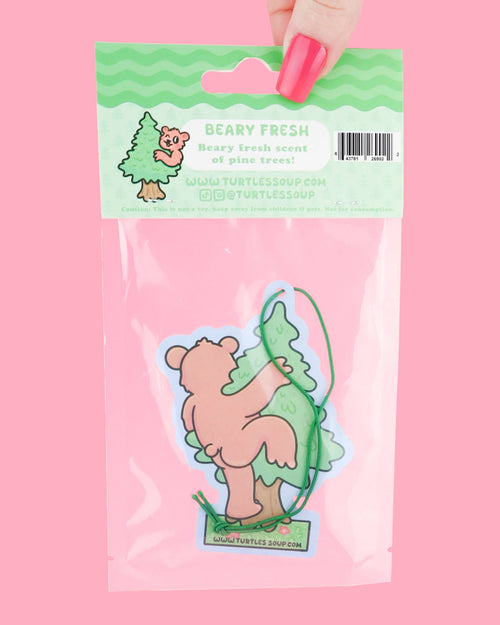 Woodland Bear Pine Tree Fresh Cute Scented Car Air Freshener