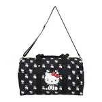 Hello Kitty AOP Black Travel Duffle Bag