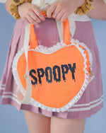 Heart Ruffle Pumpkin Bag