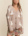 Fuzzy Duck Cardigan