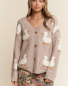 Fuzzy Duck Cardigan