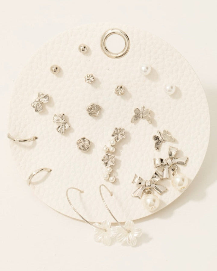 Ten Pair Bow Earrings Set