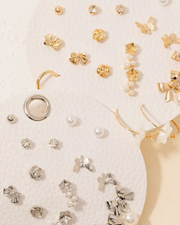 Ten Pair Bow Earrings Set