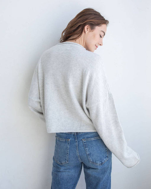 Light Gray Piper Cardigan