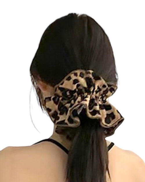 Jumbo Leopard Scrunchie