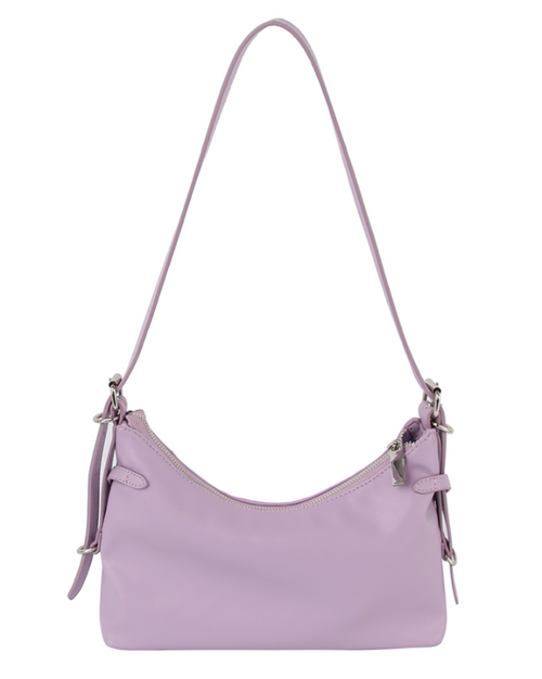 Lavender Buckle Shoulder Bag
