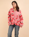 Pink Cherry Fleece Jacket