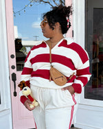 Red Rugby Stripe Sweater