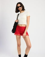 Red Rose Ruffle Bloomer Shorts