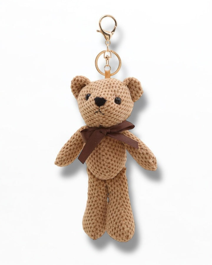 Textured Teddy Bag Charm