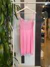 Vintage Hot Pink Slip Dress