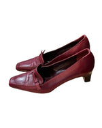 Vintage Burgundy Heeled Loafer