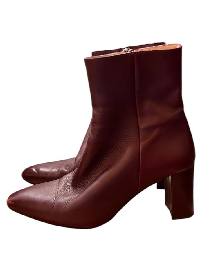 Vintage Burgundy Ankle Boot