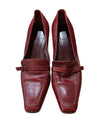 Vintage Burgundy Heeled Loafer