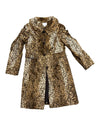 Vintage Leopard Fur Trench Coat