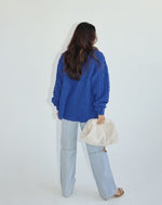 Cobalt Bubble Shirt Jacket