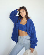 Cobalt Bubble Shirt Jacket