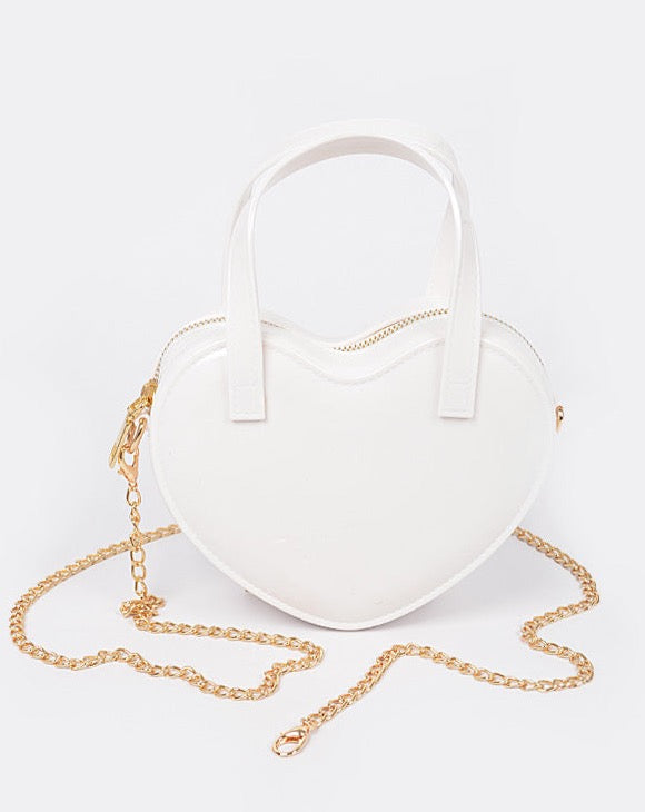 white heart jelly bag long beach