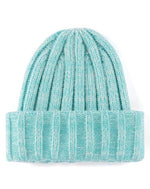 Turquoise Stella Ribbed Beanie