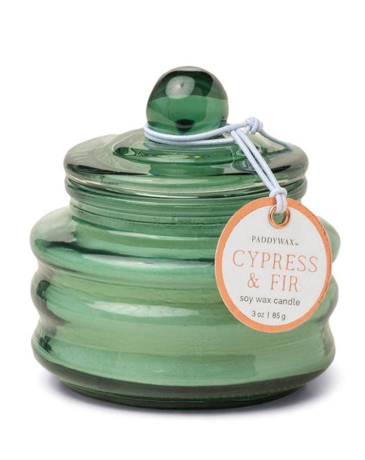 Beam Cypress & Fir 3 oz Candle in Green Glass